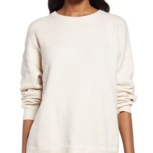 Treasure & Bond Crewneck Pullover Sweater Long Sleeve Drop Shoulder Sweater